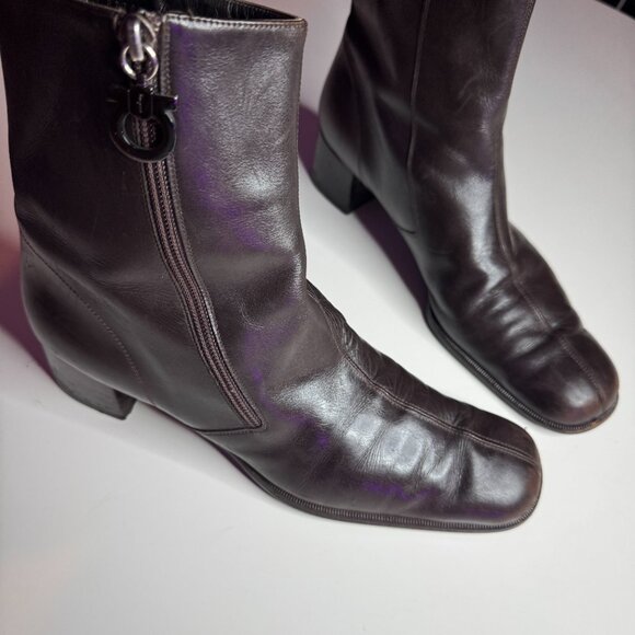 Salvatore Ferragamo Boots, Womens, Brown - Picture 14 of 14